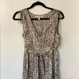 Banana Republic Heritage Silk Leopard Print Dress